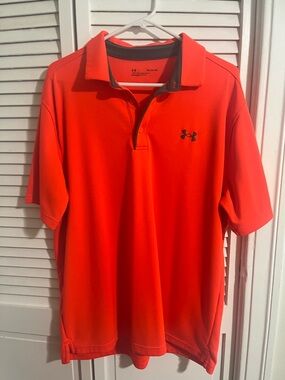 Under Armour Men’s Bright Orange Performance Polo